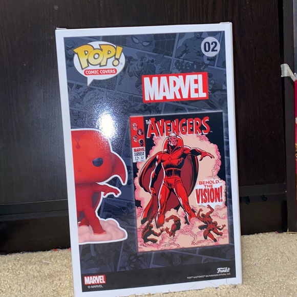 Vision marvel funko pop with comic. Target exclusive! - Picture 3 of 4
